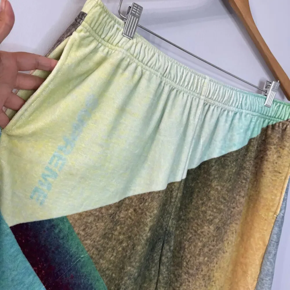 Supreme Ss23 Geo Velour Shorts Men's XL Relax Streetwear
